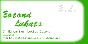 botond lukats business card